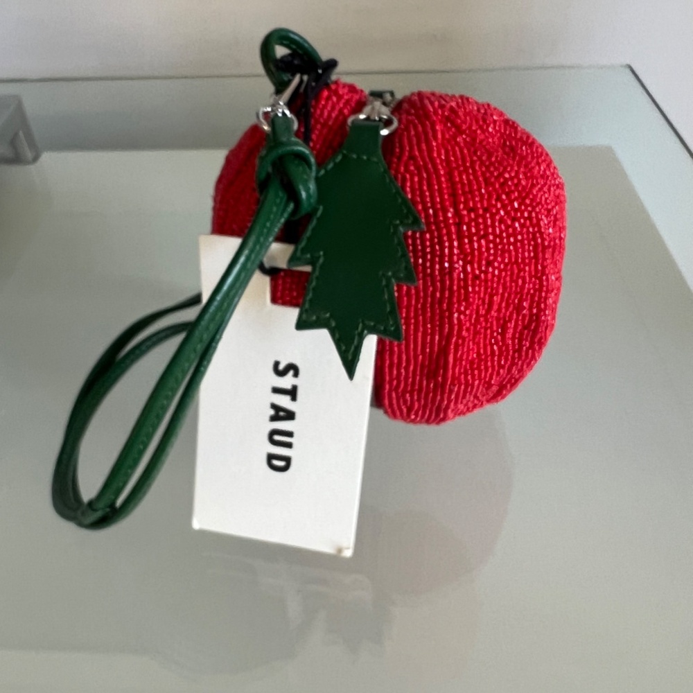 STAUD Campari Tomato Beaded Crossbody Bag - Picture 6 of 14